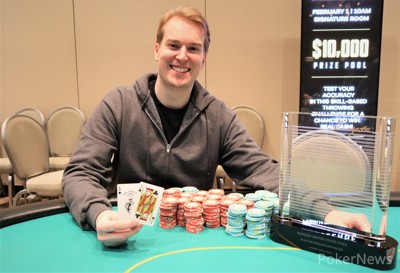 Jonathan Dokler winning his BPO title earlier this year.