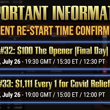 Event #32 and #33 Restart