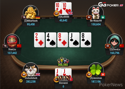 "Giovanni" Doubles Through "Koi8888"