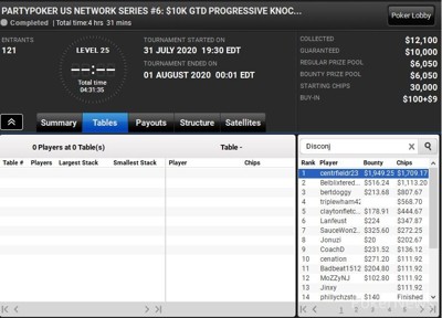 partypoker US Network PKO Series Event #6