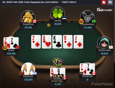 Negreanu doubles.