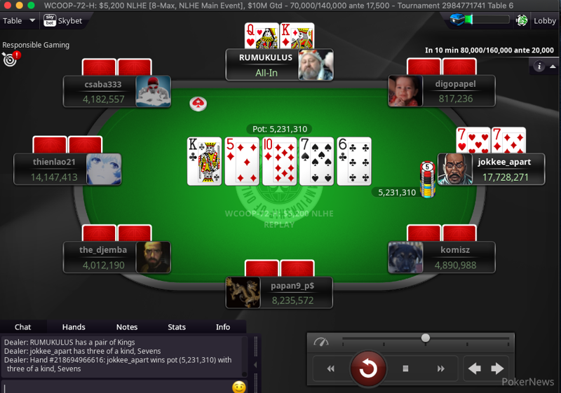 WCOOP-72-H: $5,200 NLHE [8-Max, Main Event] Gallery | PokerStars WCOOP ...