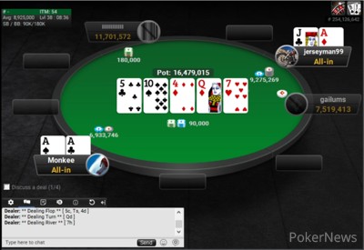 "jerseyman99" Eliminated in 4th Place ($5,550)