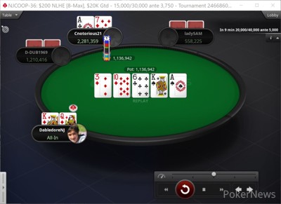 "DabledoreNJ" Eliminated in 4th Place ($2,687)
