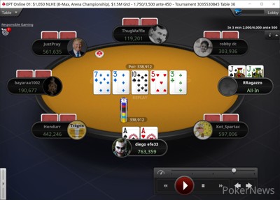 "diego efe33" Collects a Stack with Aces