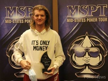 Landon Tice after winning his MSPT title.