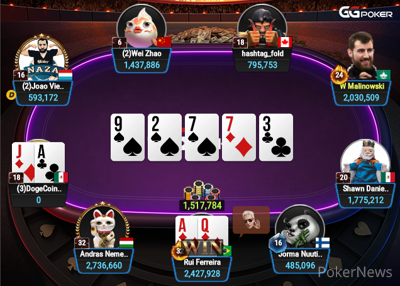 DogeCoin2damoon eliminated by Ferreira