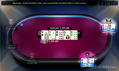 "LazBanker" Eliminated in 5th Place ($2,889)
