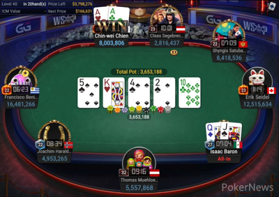 Isaac Baron eliminated in 8th place