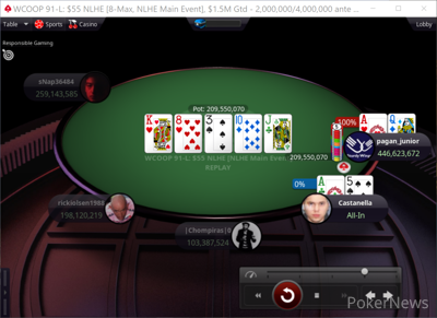 "Castanella" Eliminated in 5th Place ($49,995)