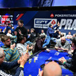 bubble done players claping