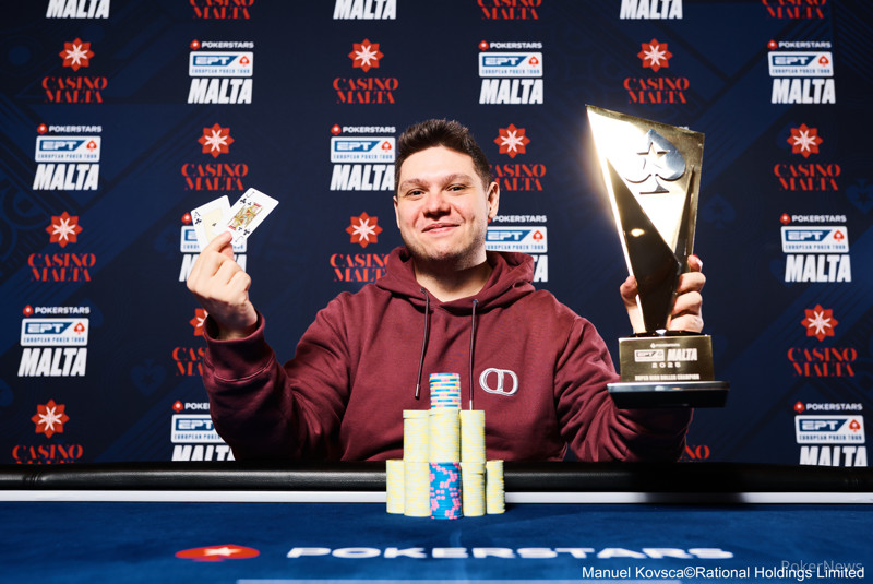 Theologis Takes Malta €100,000 EPT Super High Roller Title and €776,200