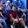 Layne Flack and friends watching the action