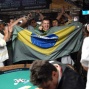 Alexandre Gomes shows his Brasil pride