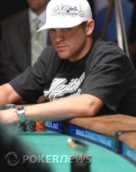 Marco Johnson at the final table of Event 48 - $2,000 No Limit Hold'em
