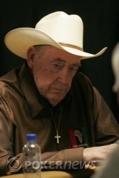 Doyle Brunson had a steady Day 1 and returns today in the top half of the pack