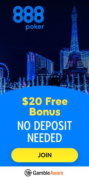 [com] 888poker 20 free welcome offer 300x600 (version 1) May 27 - July 31