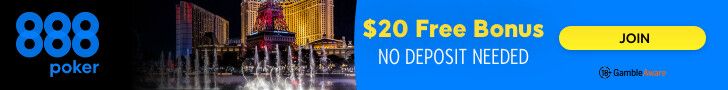 [com] 888poker 20 free welcome offer 728x90 (version 2) May 27 - July 31