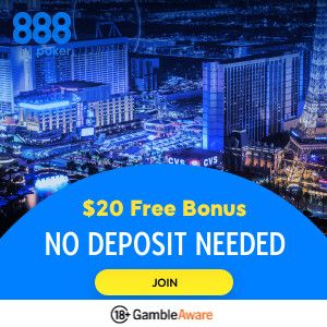[com] 888poker 20 free welcome offer 300x300 (version 3) May 27 - July 3