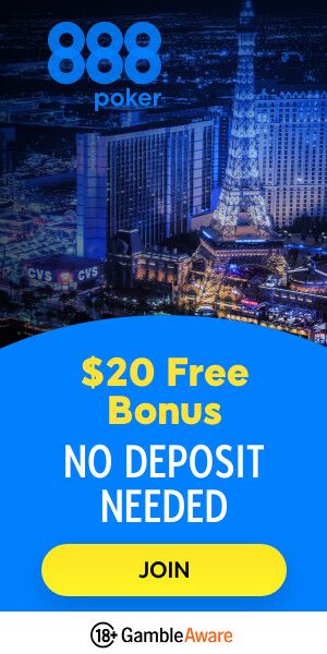 [com] 888poker 20 free welcome offer 300x600 (version 3) May 27 - July 3