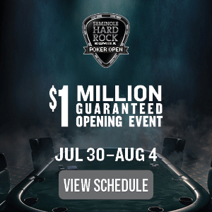 [com] Seminole Hard Rock Hollywood Poker Open 300x300 June 4 - July 30
