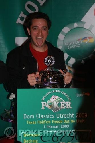 Thijs Wessels wint €105.875,- bij Dom Classics Main Event 102