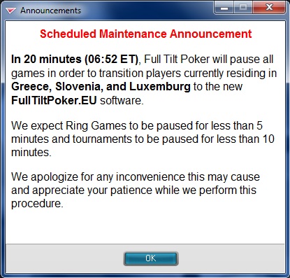 Turbo zprávy: FullTiltPoker.eu spuštěn, Jason Rivkin vítězem Parx Big Stax 300 101
