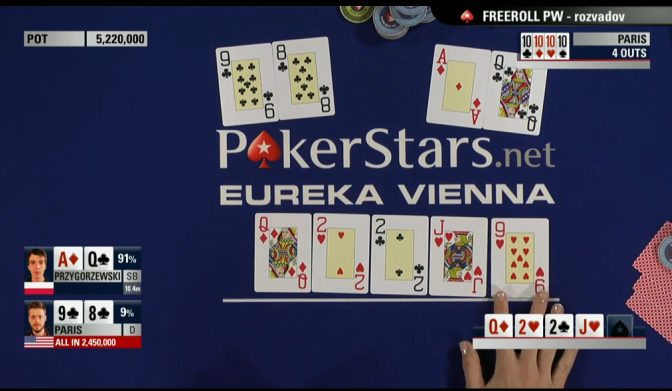 Błażej Przygórzewski trzeci podczas Eureka Poker Tour - zgarnia €98,210! Zoltan Gal z... 105