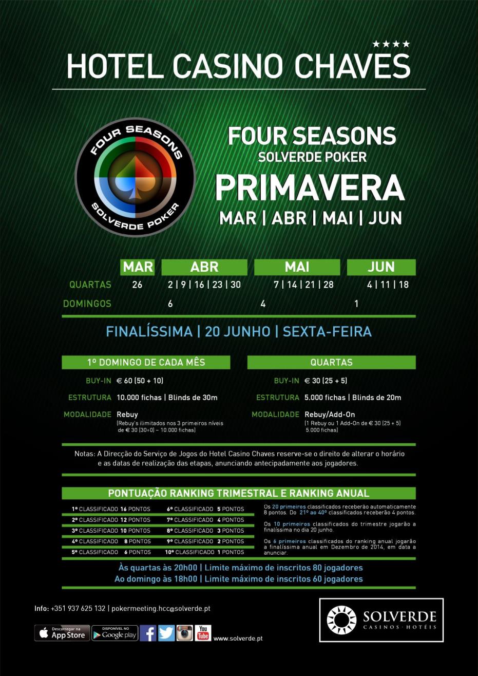 Arranca Amanhã a Four Seasons Primavera no Casino de Chaves 101