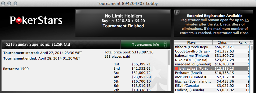 Veio Todo e com Juros - Dia de Sonho na PokerStars 103