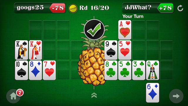 Pineapple Poker Points