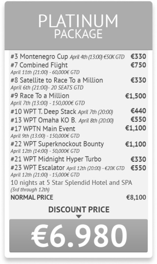 World Poker Tour National Montenegro програма и допълнителна... 103