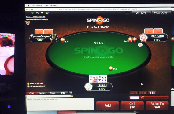 Federico Borello se llevó .000 en un Spin & Go de 101