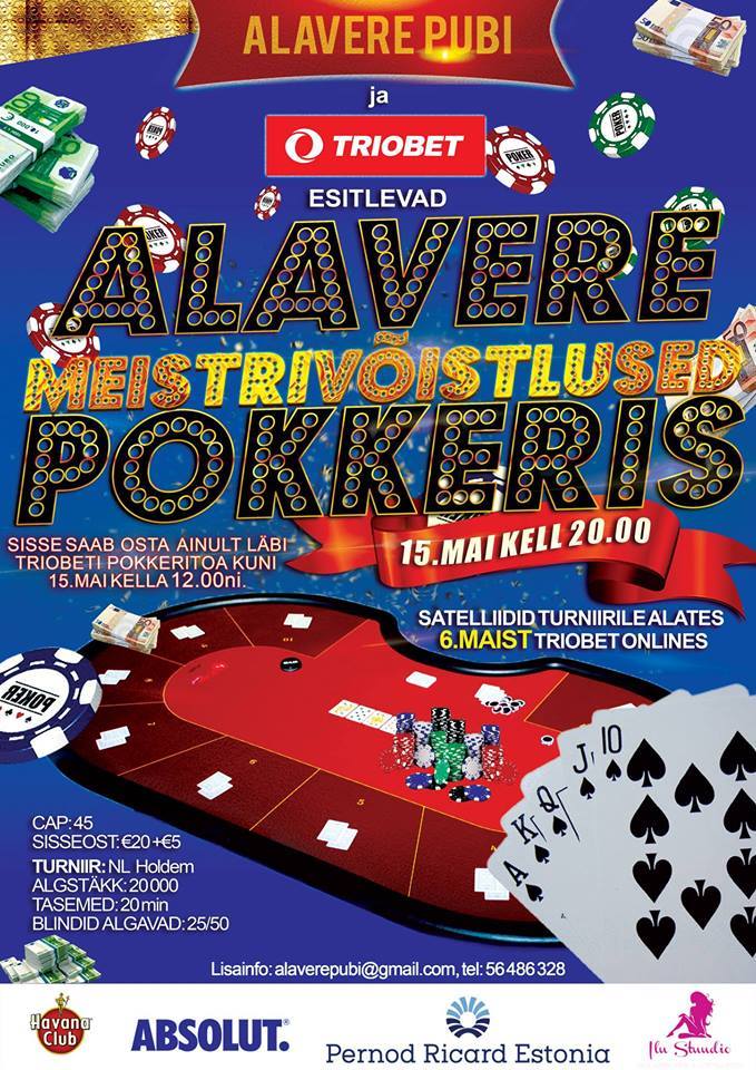 Reedel selgub Anija vallas esimene Alavere pokkerimeister 101