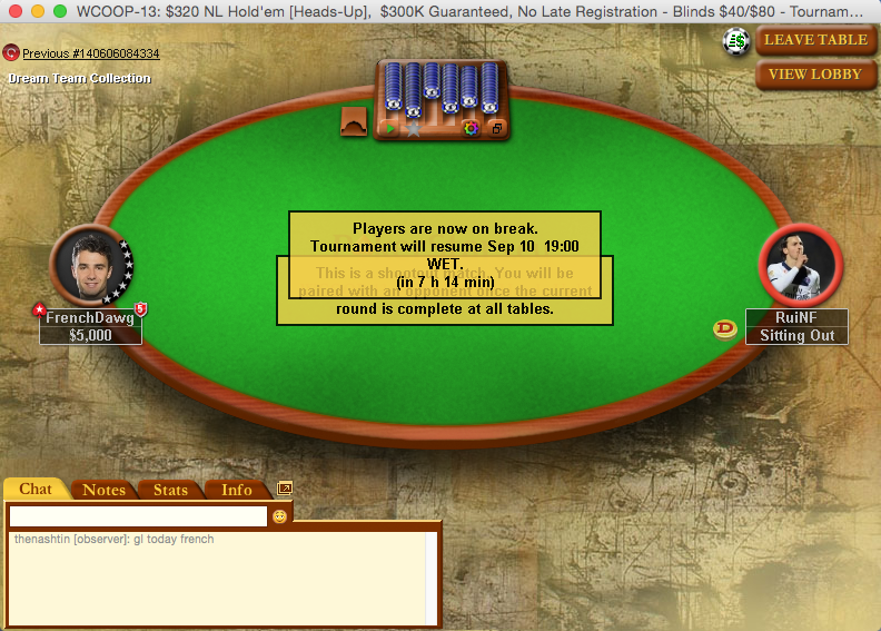 WCOOP 2015: Luis Faria 32º no Evento #9 & RuiNF Last 64 no Evento #13 102