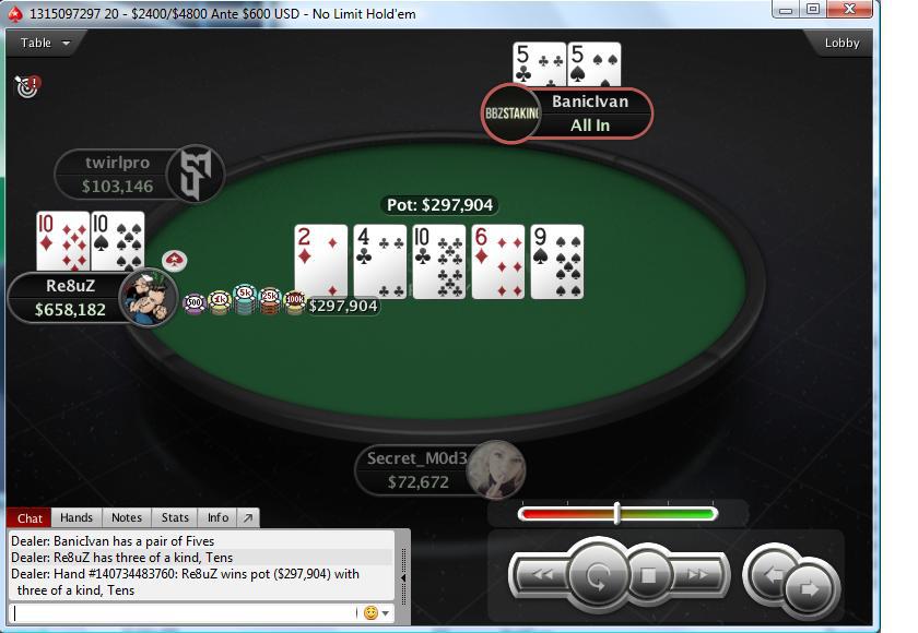 Dominacija Regionalnih Igrača na Turniru 265 $ NLH Knockout (PokerStars) 101