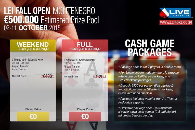Lei Fall Open Poker Festival sa €500,000 GTD od 2. do 11. Oktobra u Crnoj Gori 103