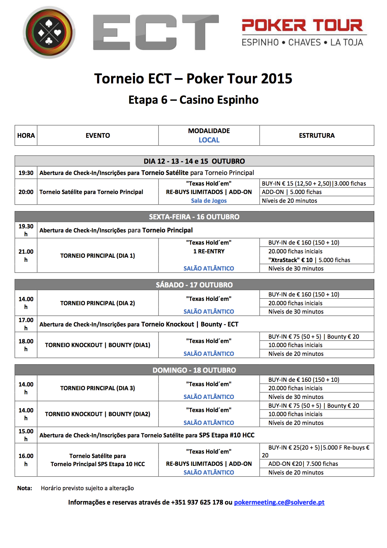 Etapa 6 ECT Poker Tour 16 a 18 de Outubro em Espinho 101