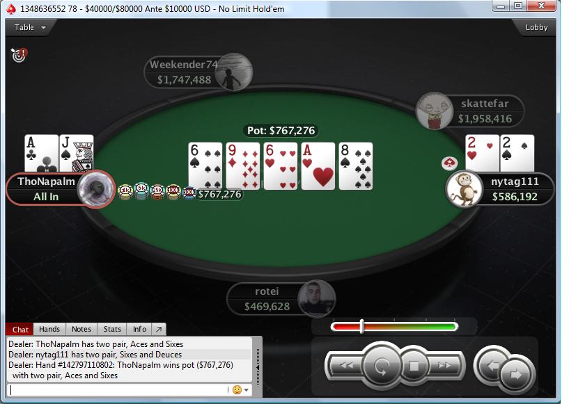 Nedelja na PokerStarsu: "ThoNapalm" Osvojio Hotter ; "vanilaice88" Treći na Hotter 103