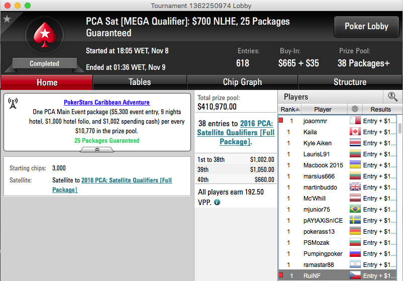 RuiNF e Juca Vão ao PCA; Tomás Paiva ao EPT Praga & Mais 102