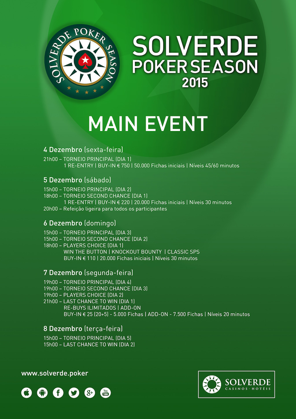 André Moreira Lidera Rumo ao Dia 3 do Main Event Solverde Poker Season 101