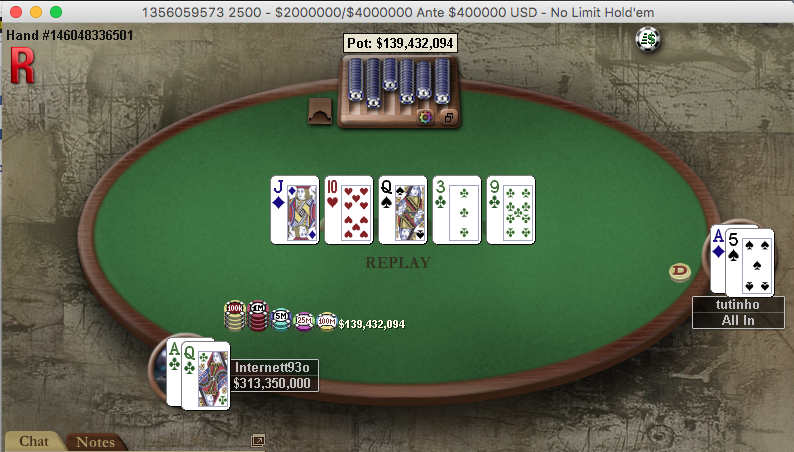 Heads-up Brasileiro no Sunday Million .000.000 Garantidos 101