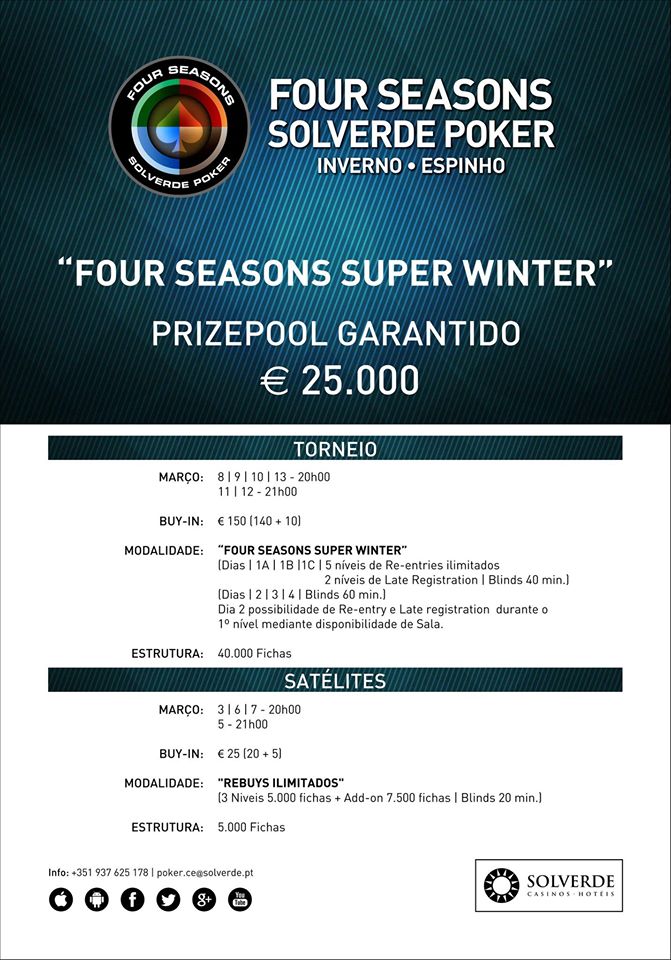Four Season Super Winter: Calendário e Satélites no Casino de Espinho 101