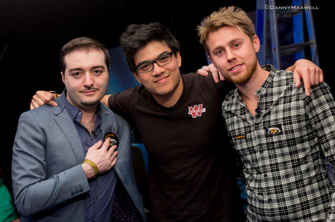 Adrien Allain (2e), Jimmy Guerrero (3e) et Pierre Calamusa (5e) ratent la dernière marche... 101