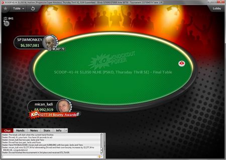 OPP: "mican_ludi" Runner up na SCOOP-41-H za 3,700 101