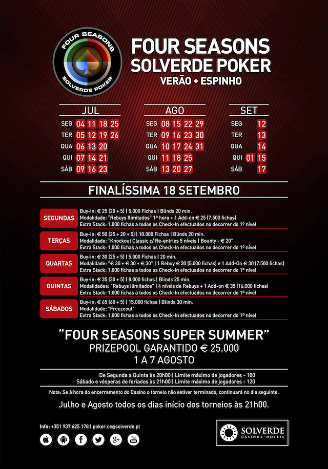 Four Seasons Solverde Poker Verão a Todo Vapor no Casino de Espinho 101