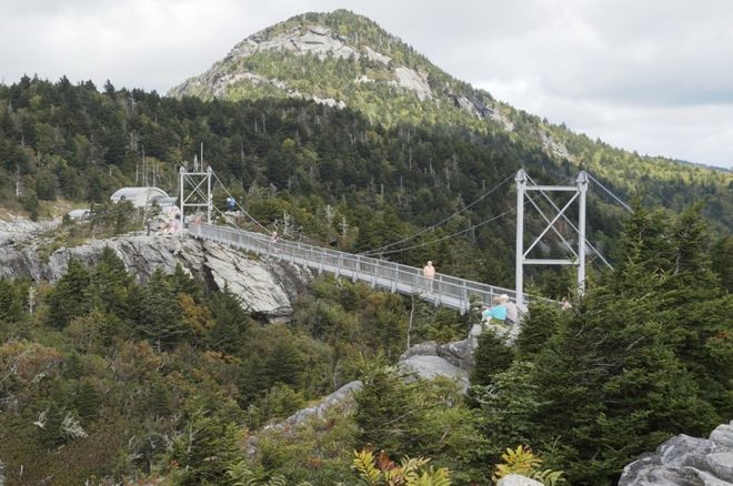 Swinging Bridge at Grandfather Mountain