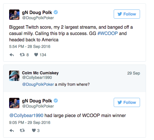 Doug Polk Ultrapassa Downswing de .700.000 Após WCOOP de Sonho 101