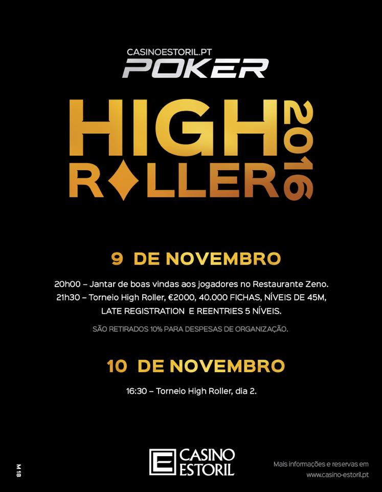 Main Event Casino Estoril Arranca Dia 8 Nov. com Super Satélite Rebuys 102