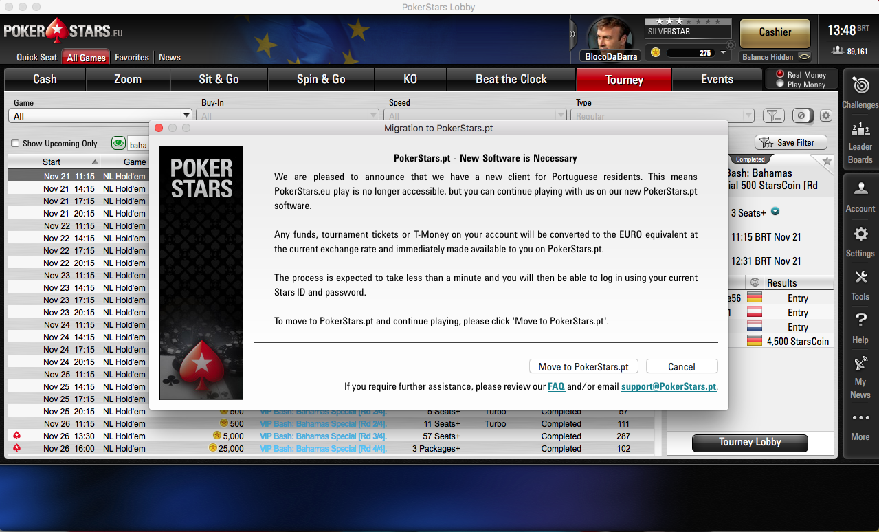 Abertura/Migração de Conta PokerStars.PT 101